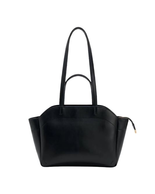Zara Black Bag front view — Structured Wing Tote Bag for Women Pakistan | MYLIGHT.PK