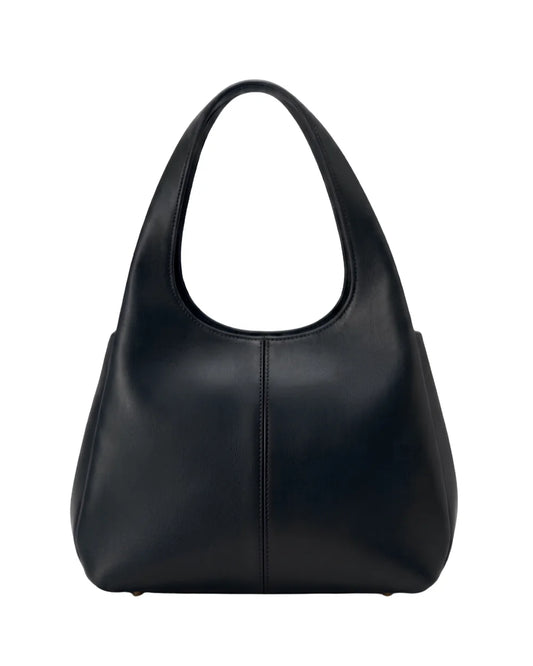 Nova Shoulder Black Bag front view — Structured Shoulder Bag for Women Pakistan | MYLIGHT.PK