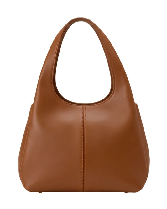Nova Shoulder Brown Bag front view — Warm Tone Shoulder Bag for Women Pakistan | MYLIGHT.PK