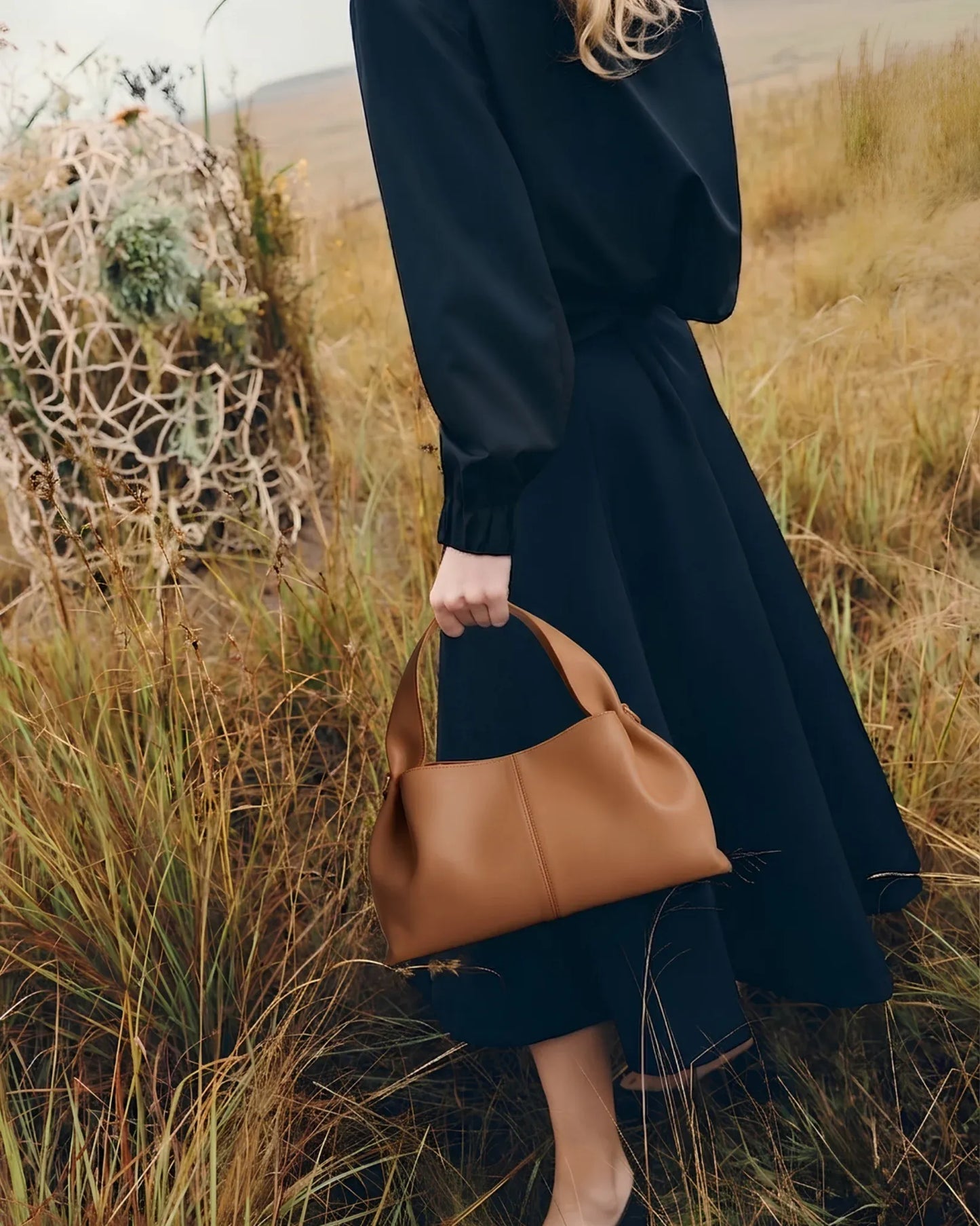 Elegant brown leather handbag for ladies in Pakistan - The Haven Collection by My Light