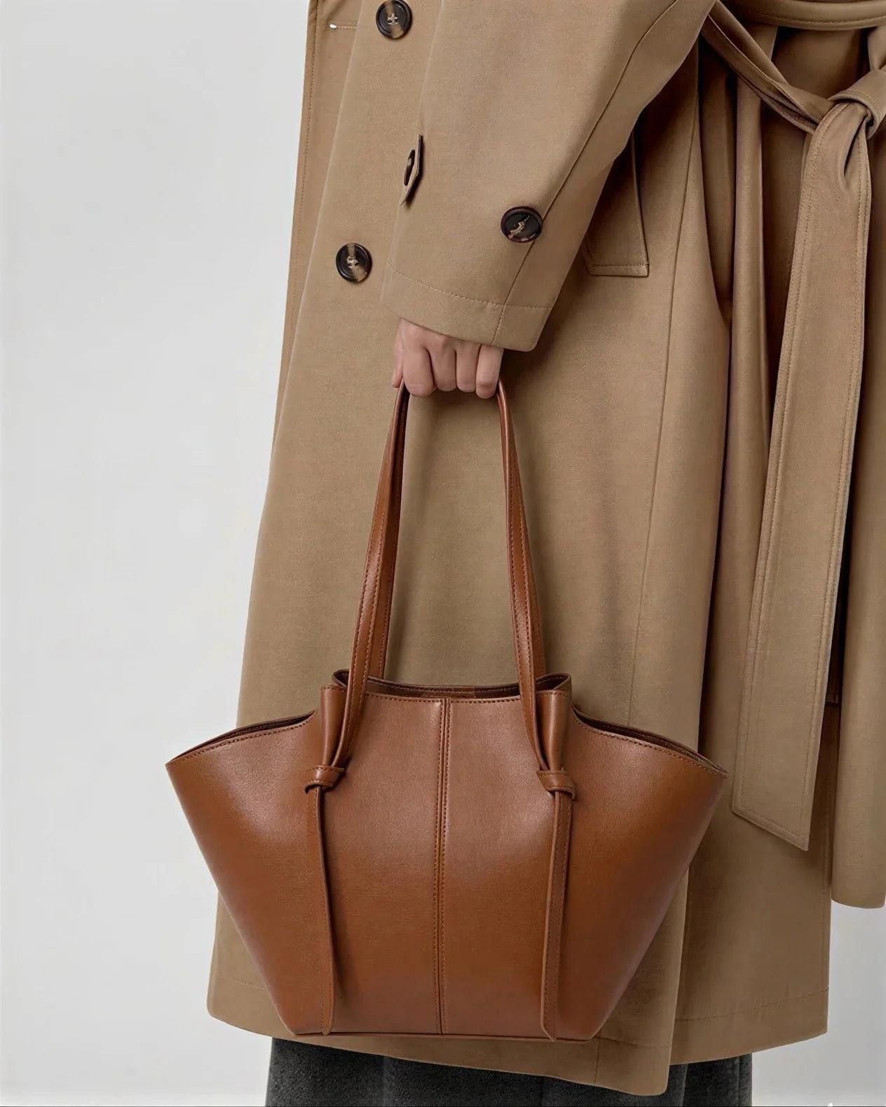Spacious Interior of Brown Amara Tote - High Quality Ladies Bags in Pakistan at Affordable Price - Fast 2-3 Day Delivery