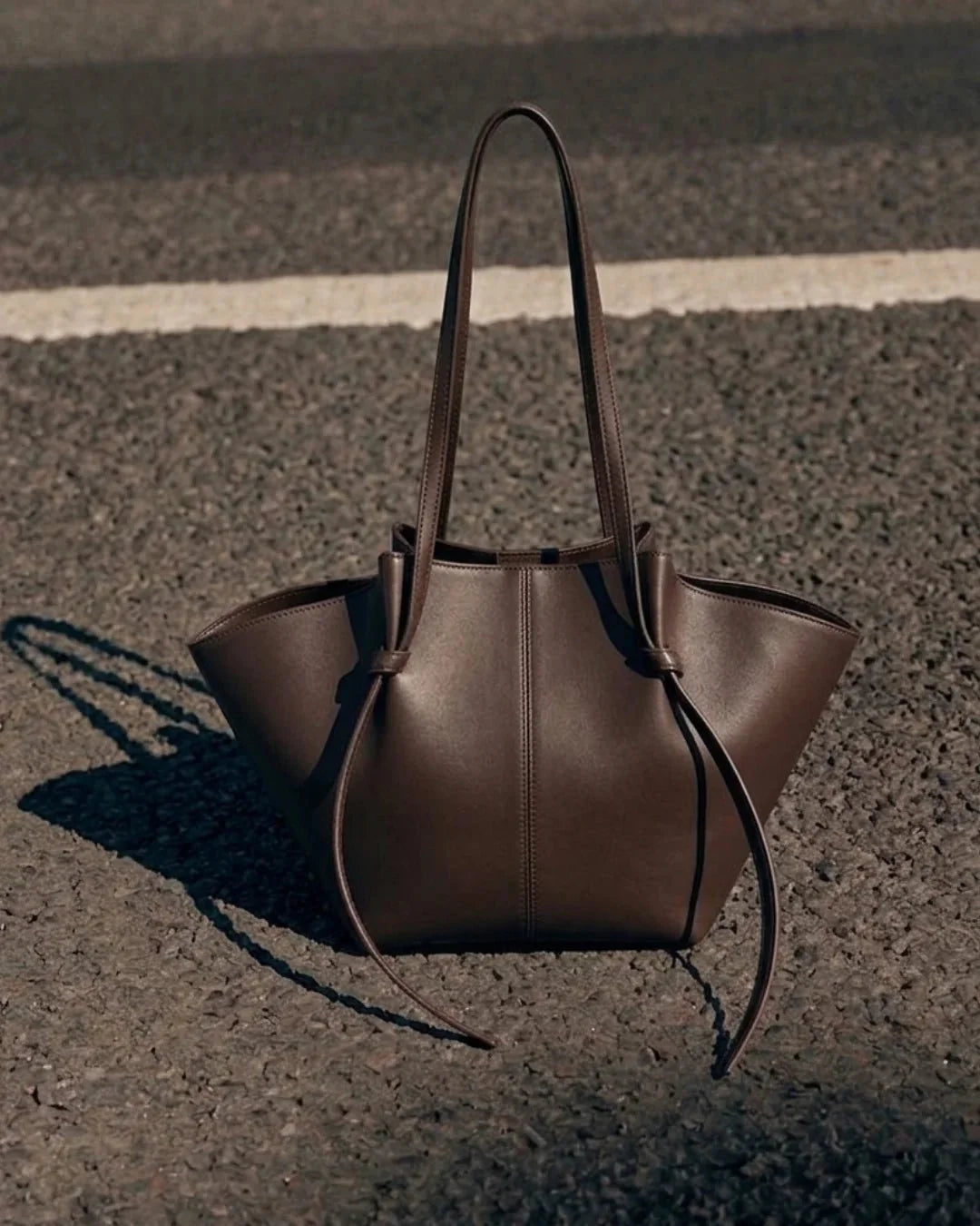 Amara Tote Dark Brown Bag - mylight.pk