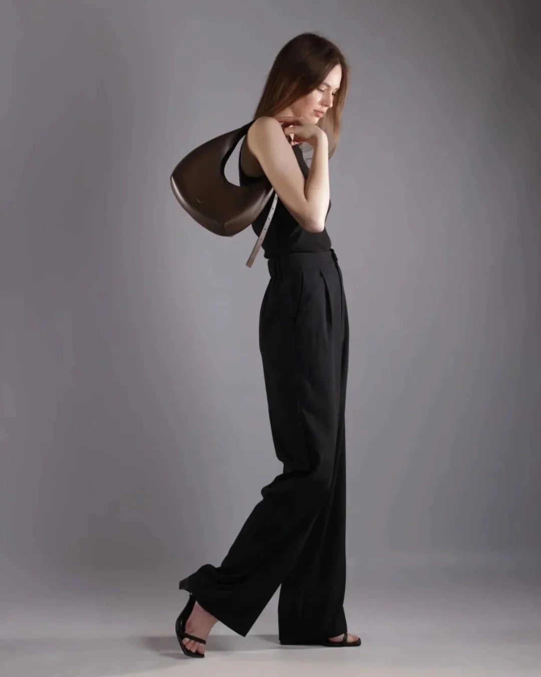 Velora Dark Brown Bag - mylight.pk